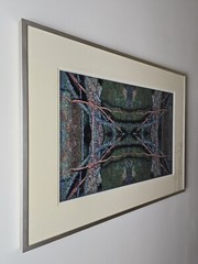ART – Original Christine Thomas Abstract Photograph 25×19 Framed 35mm Modern Art