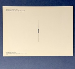 1985 Gerhard Vormwald Art Print Card – “Thomas Le Book” Fotofolio Surreal