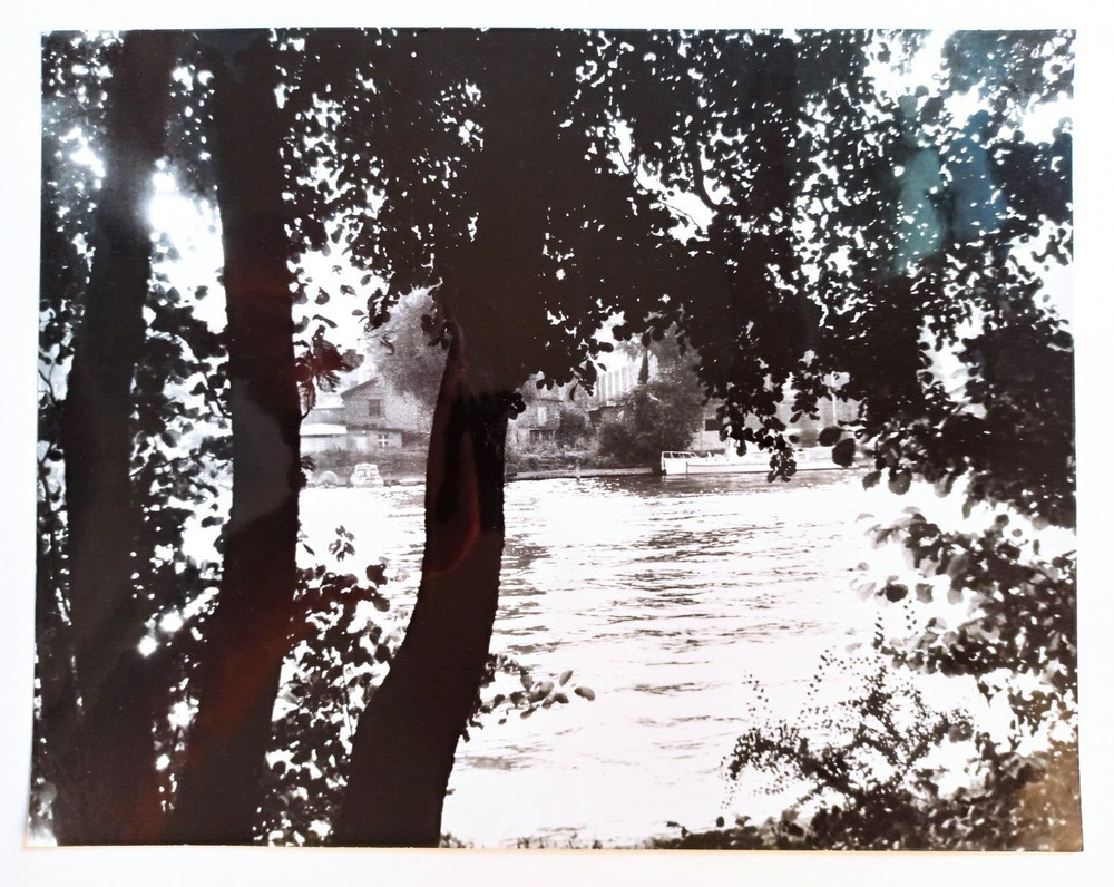 Josef Sudek (1896 – 1976) – banks of the Vltava River, Prague, 1961 – signed photo