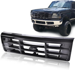 Front Grille Grill Compatible with 1992-1996 Bronco/1992-1997 Ford F150 F250 F35