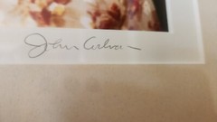 Vtg «Bolinese Child» Signed Art Photograph ’94 14×17 framed size John Carlson