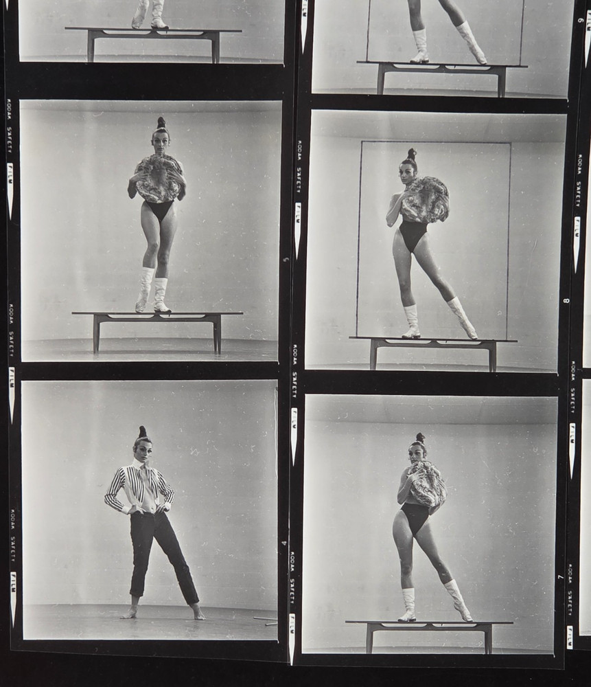 NEWLY FOUND! Hendrickson PHOTO Contact Sheet Proof & Negatives DANCER IN BIKINI