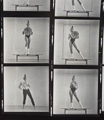 NEWLY FOUND! Hendrickson PHOTO Contact Sheet Proof & Negatives DANCER IN BIKINI