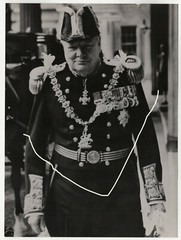 24x18cm Vintage Archive Photo 1953 Sir Winston Churchill in Parade Uniform Photo