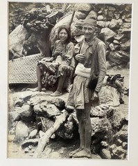 Large Original Photo Nepal Tibet Family Portrait Black & White 1970s