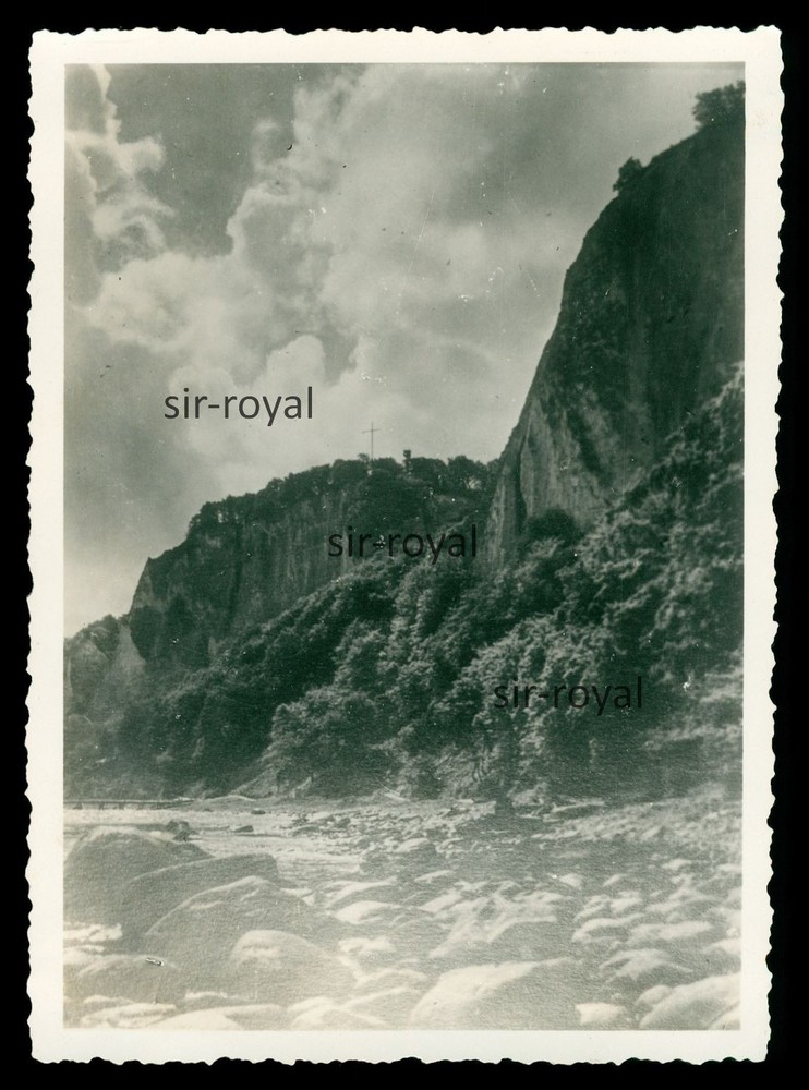 Rügen 1930s – Large and Small Stubbenkammer with Cross – Photo 9x12cm