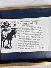 Scott Christopher Santa Fe Angel 1999 Signed Framed Photograph Artwork