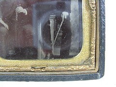 Beautiful old daguerreotype / photograph 19th century Half Case 9.5 x 8.3 cm 08453