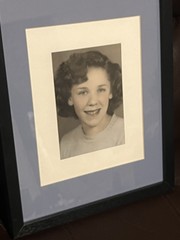 Vintage COPY School Girl 🦋Picture Framed Size Is 15 X 12