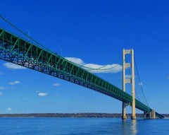New Photo: View Under the Mackinac Bridge, Michigan – Choose from 6 Sizes!