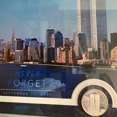 NEVER FORGET: SEPTEMBER 11TH 20TH Anniversary Silver Coin Panoramic Photo NYC