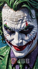 Joker Dark Knight Mosaic Digital Wallpaper Image Art Desktop Picture Photo