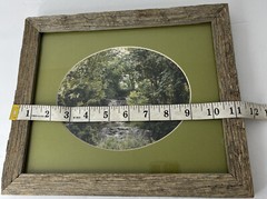 Waterfall rustic photo framed and matted by professional photographer Blue Ridge