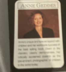 Anne Geddes Baby In A Teacup 5″x5″ Picture In Frame 1995