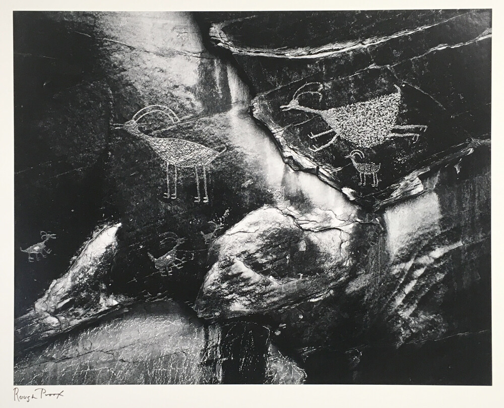 Ansel Adams Petroglyphs, Monument Valley, Utah Rare Proof
