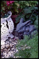 5×7 Garden Bunny Print / Double Cream Mat (Fits 8×10 Frame), Easter, Gift, Decor