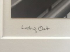 BRUCE BLUM SIGNED B&W Photo Print (10 «X 13») «Looking Out «