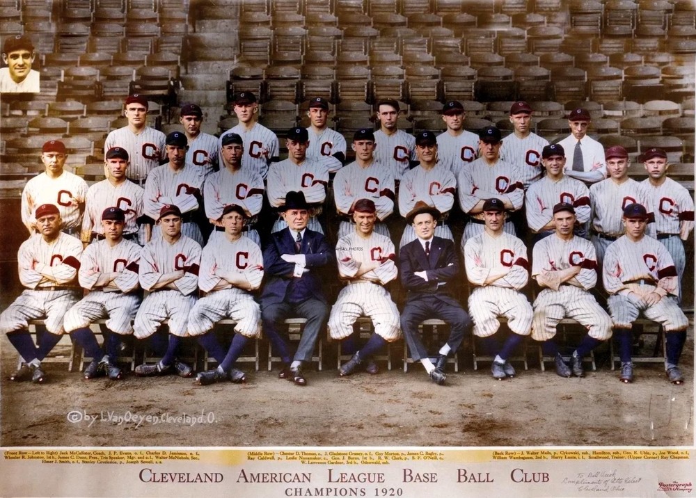 1920 Cleveland Indians Team 8×10 Colorized Print-FREE SHIPPING