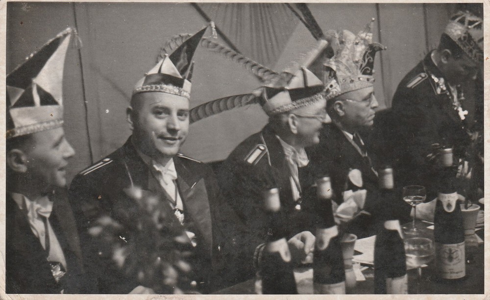 Photo postcard Carnival Society Wuppertal Elberfeld approx. 1940s-2