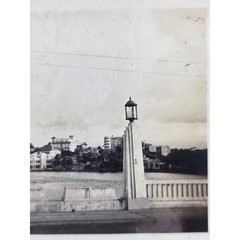 c1930s Caribbean Waterfront Bridge View Coca Cola Sign Silver Gelatin Photo