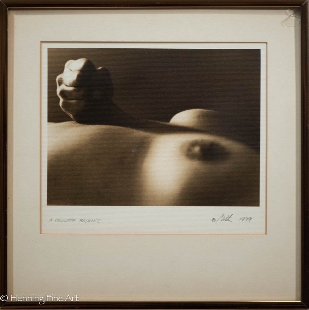 Beautiful Vintage Nude Female Fine Art Photograph, Signed & Fine!