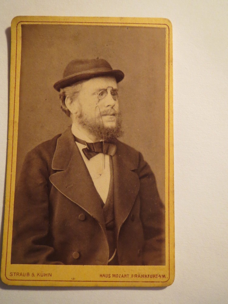 Frankfurt a. M. – Carl Schwedes as a student in Heidelberg 1877 CDV / Studentika