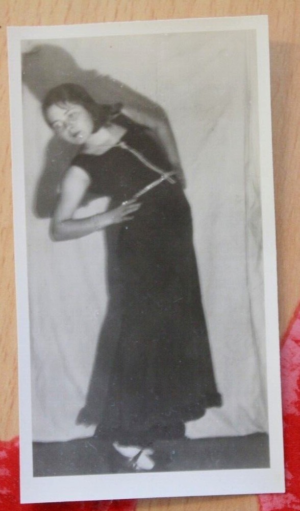 Foto 1929 frau woman girl mädchen model kunst tänzerin künstlerin Vintage M1