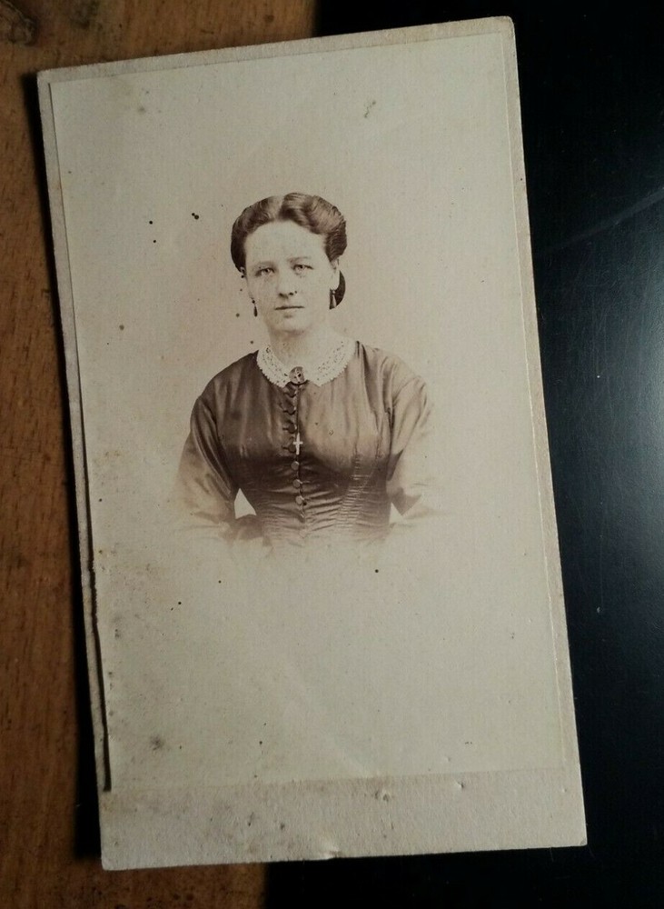 Clara Velten 1866 – 23 years old – portrait/CDV F. Hax Bonn