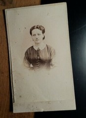 Clara Velten 1866 – 23 years old – portrait/CDV F. Hax Bonn