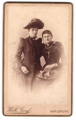 Photograph Wilh. Graf, Karlsruhe, Waldstraße 11, Mathilde and Klara Warth in El
