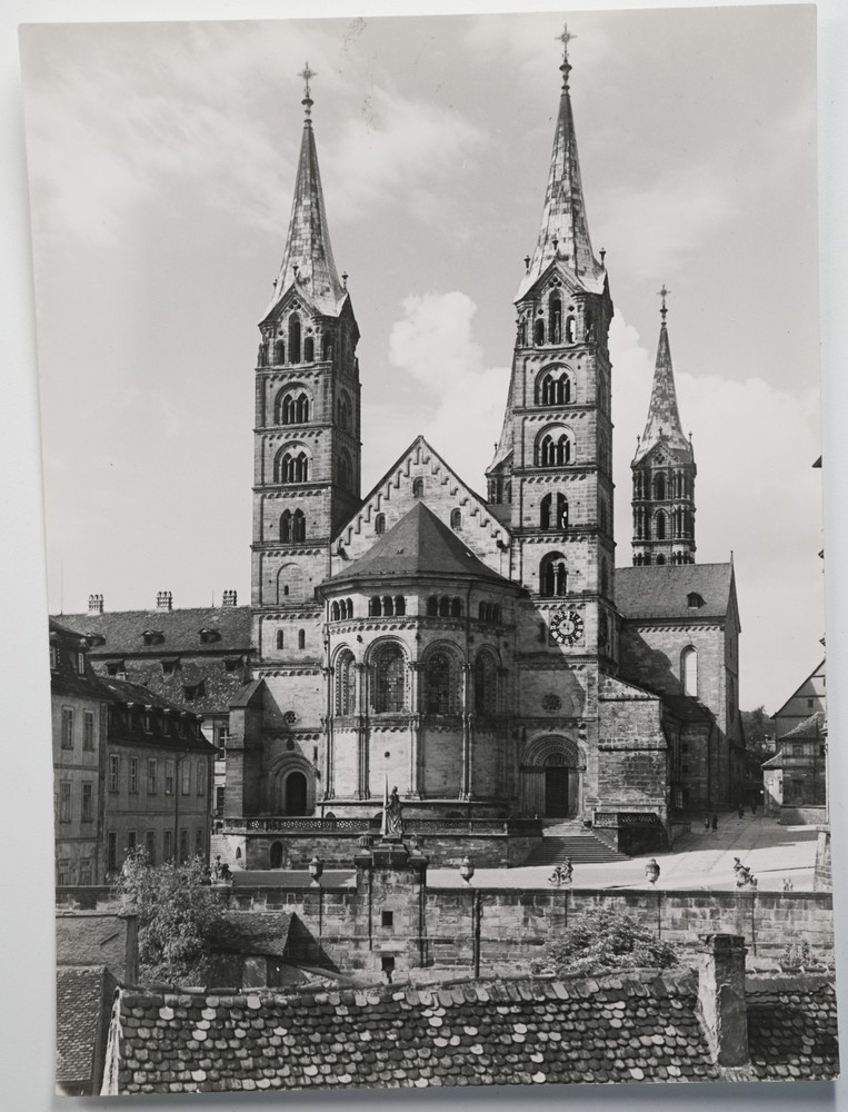 Vintage Photo Germany Bamberg Cathedral 5X7in 1960