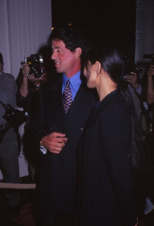 Dia Sylvester Stallone and Via Ling 1997 KB Format Photographer P10-7-3-4