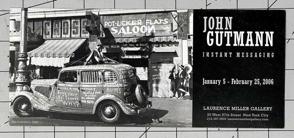 John Guttmann (1905-1998) Art Show Announcement Card 2006 – Instant Messaging