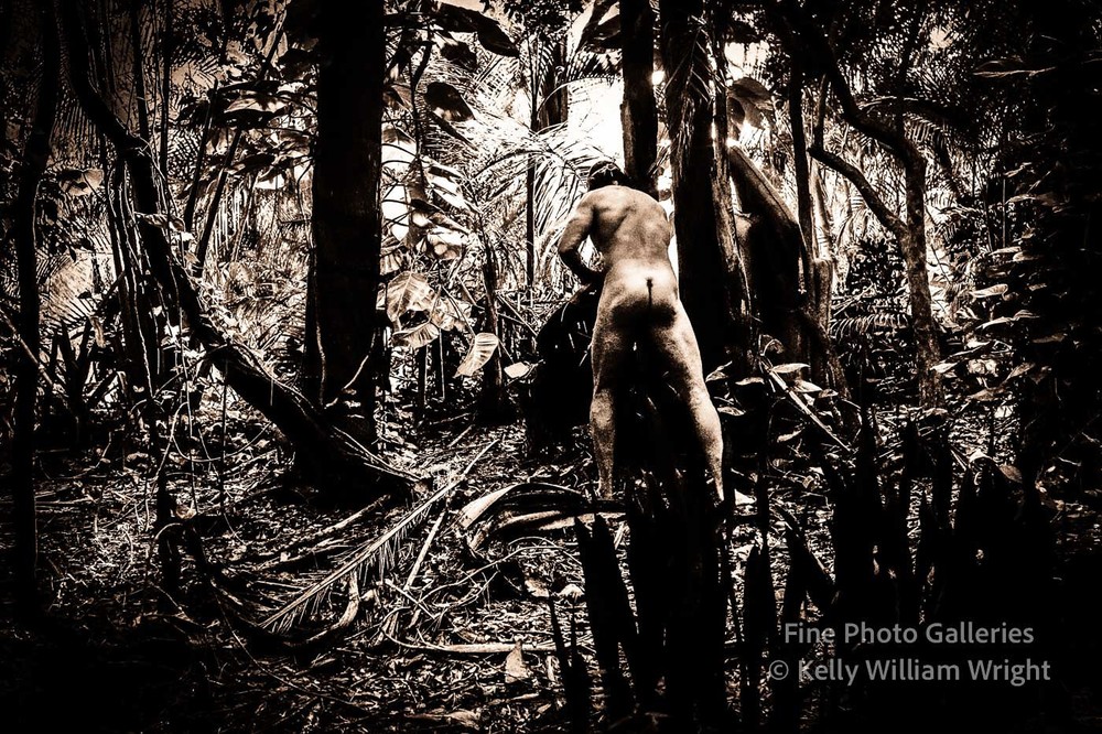 Original Male Nude KELLY WILLIAM WRIGHT Muscle Men JUNGLE WORK #6 – 9×13 Photo
