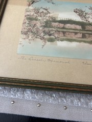 Royal A. Carlock signed Framed Photograph – National Monument Cherry Trees.