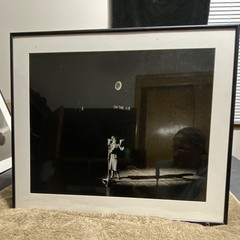 Ray Metzker “On The Air” woman on microphone Framed and Matted Photograph