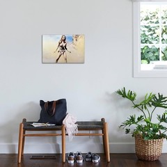 ART.COM Stretched Canvas Print One Million Years BC, Raquel Welch, 1966, 24″ …