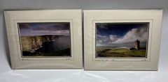 Ireland Art Photograph Prints Signed Matted Doonagore Sean Tomkins Lot Of 2