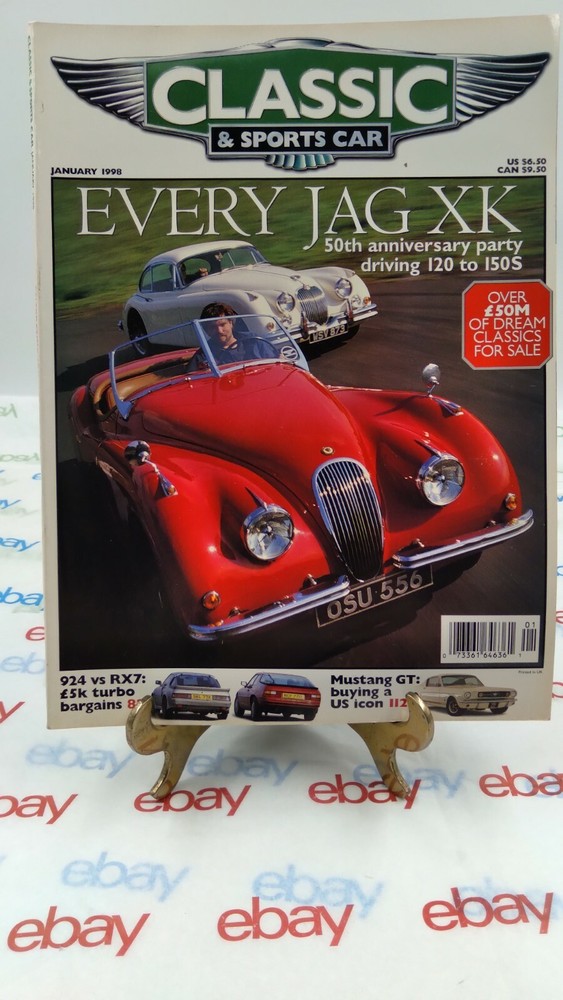 Classic And Sportscar Magazine JAN. 1998 EVERY JAGUAR