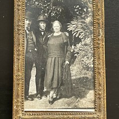Miniature Photograph With Frame Early 20th Century Family Portrait