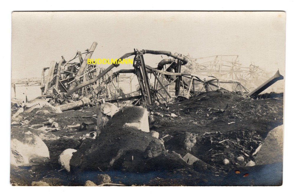 Photo Oppau 1921 explosion of the Oppau nitrogen plant accident