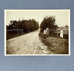 Along A Country Road Art Print Card Photo By Edward A. Bass 1900 4”x6” Fotofolio