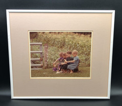Bill Coleman Amish No 265 «Little Mothers» Framed Photograph Signed 9″ x 6.75″