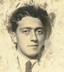 young man w amazing eyes, strange face, gay int., , Vintage fine art Photograph,