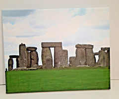 Stonehenge Photograph on Canvas Signed 11″ x 14″