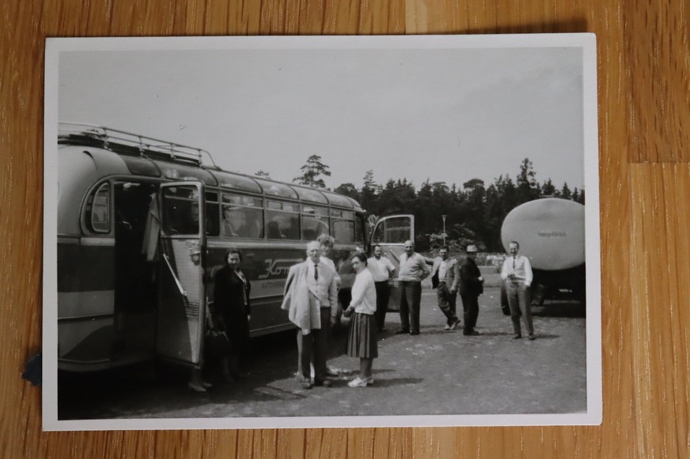 Original-Foto Oldtimer Bus Mercedes Benz 7,5 x 10,5 cm 1950er