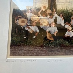 Bill Coleman «Class Act” Amish Signed Color Photo Matted & Framed