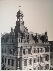 Large Phototype 1889. Berlin. Residential and commercial building Charlottenstraße 28. Herm