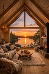 8*10 cozy cottage house photo print warm beautiful home wall art decor bedroom