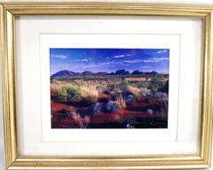 Signed Southwestern Desert Landscape Full Color Photograph Framed 12×15